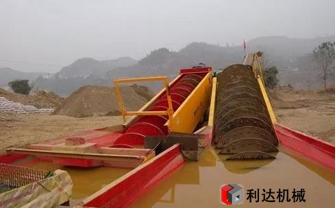 洗砂机现场